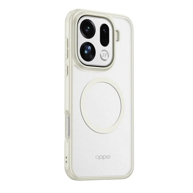 MagSafe-Compatible Magnetic Acrylic Case with Wireless Charging & Translucent Matte Finish