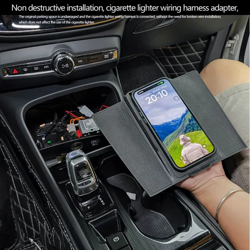 car wireless charger For VOLVO XC40 C40 Interior Quick charge
