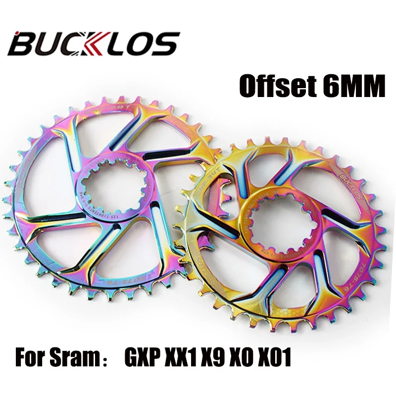 

MTB Fit GXP Bicycle Chainring Color Plating Chainwheel Narrow Wide Chain Ring 32/34/36/38T for Sram GXP XX1 X9 XO X01 Crankset