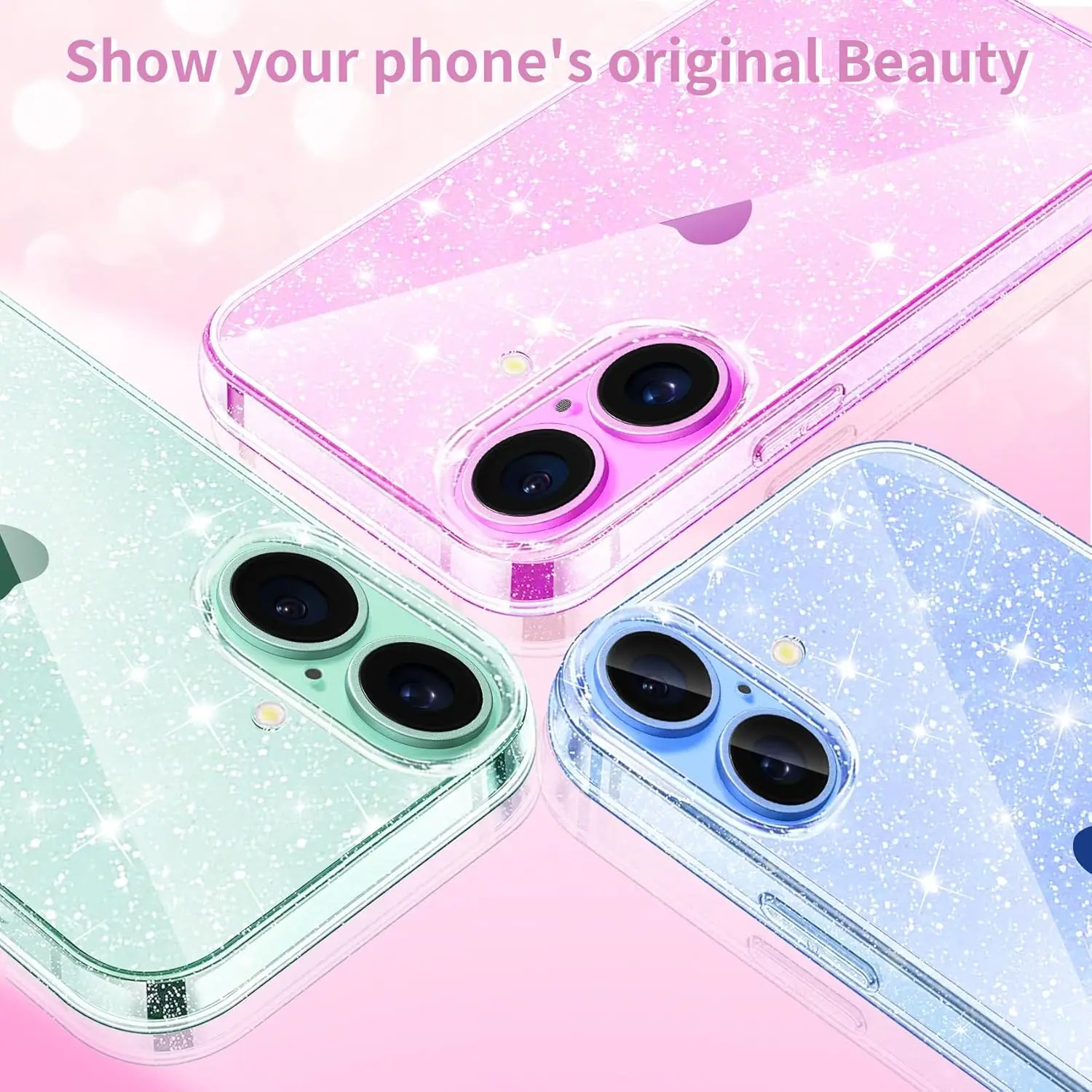 Glitter Clear Phone Cover Accessories