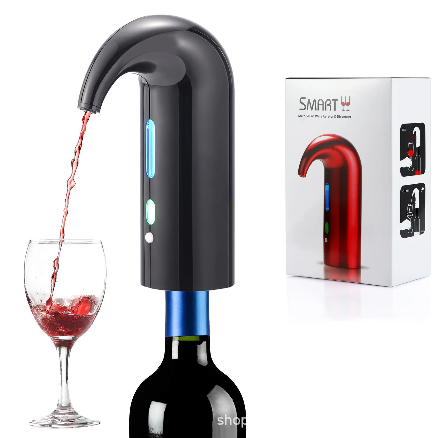 Ricarica Usb Aeratore Per Vino Dispenser Decanter Auto Elettrico Decanter Per Vino Aeratore Versatore Per Vino Rosso Decanter Strumenti Da Bar Portati