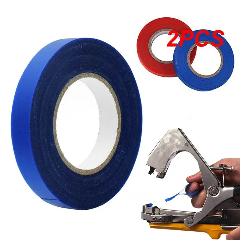 

2PCS Plant Branch Tie Ribbon Hand Tying Binding Tapetools Branch Tools for Garden Plant Tying Machine Accessories 98-Feet
