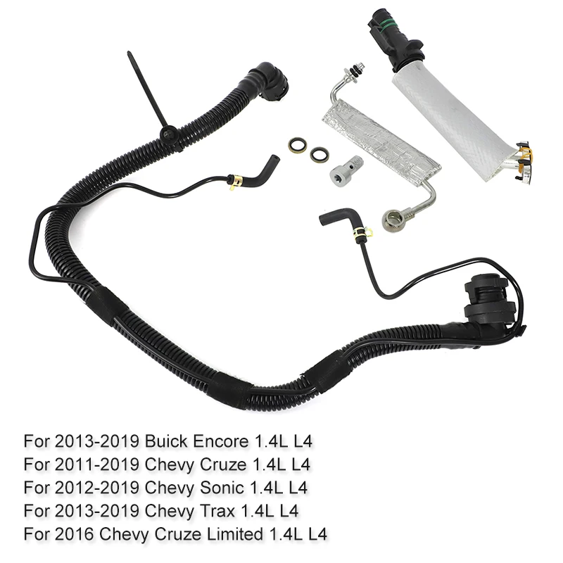 

PCV Positive Crankcase Ventilation Hose Turbo Oil Feed Hose Oil Return for Chevy Cruze Cruze Buick Encore Sonic Trax 2013 - 2019