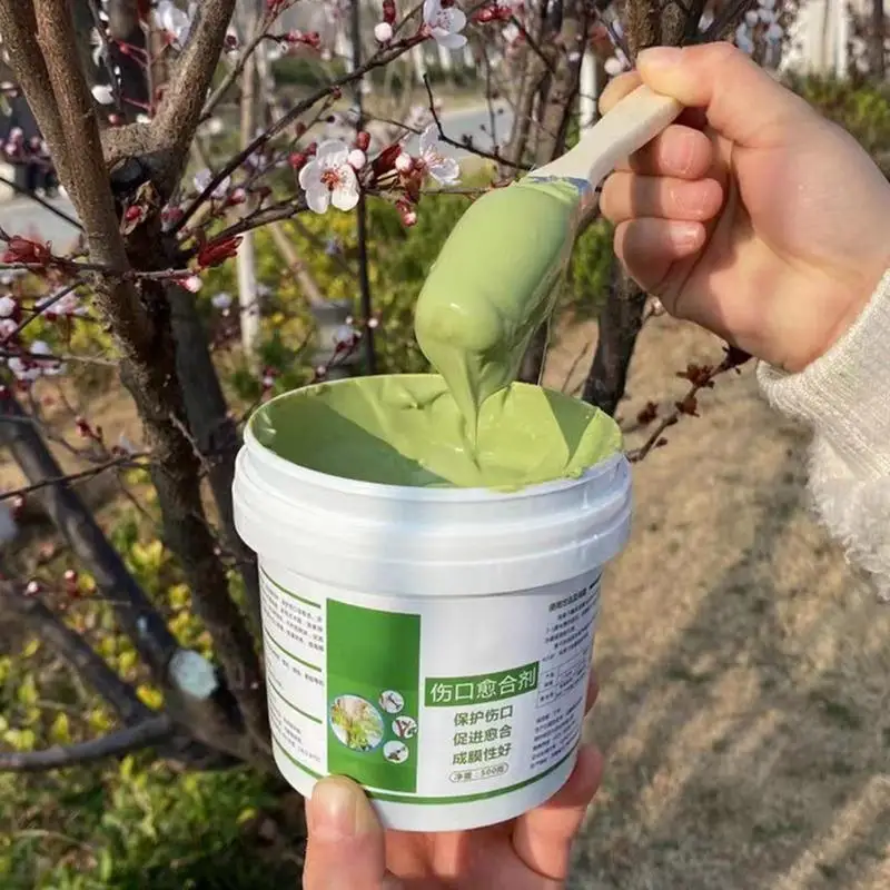 500g Tree Wound Sealer Pruning Compound Sealer With Brush Tree Wound Healing Sealant Waterproof Smear Plant Glue Adhesion Agent