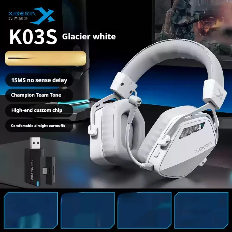 XIBERIA K03S Gaming Headphones Wireless Four Mode Connection Ai