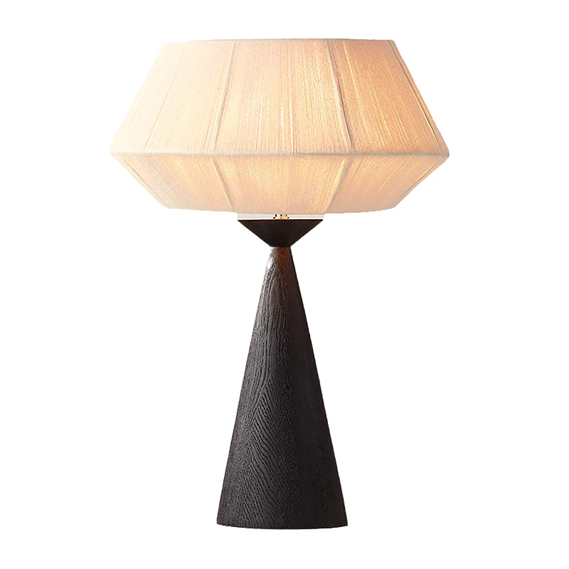 

PQF Solid Wood Table Lamp Bedroom Bedside Lamp B & B Living Room Sample Room Hotel Lamps