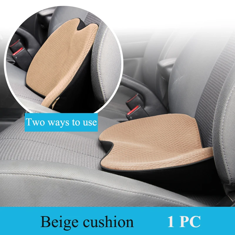 1pc Car Cushion, Mini Small Cushion, Increase Height Butt Cushion, Four  Seasons Driving Cushion, Car Cushion, Small Waist Cushion