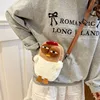 Cute Cuckoo Chicken Crossbody Bag ins Japanese Women's Backpack Lazy Wind Plush Cartoon Shoulder Casual Trend Bag 4