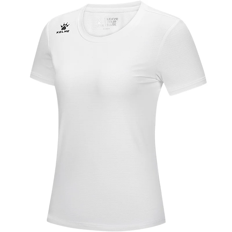 Kelme Women's Yoga Wear Quick-drying Sports Tops Breathable Fitness Training Wear Outdoor Running Short-sleeved T-shirt