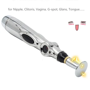 Electric Shock Stick Electro Fantasy Wand Nipple Stimulator Breast Vagina Clitoris Penis Massage Sex Toys for Woman Men 3