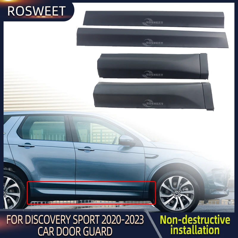 

Защитная панель боковой двери автомобиля для Land Rover Discovery Sport 2020-2023, молдинговые полосы для защиты корпуса автомобиля, обшивка, автомобильные аксессуары