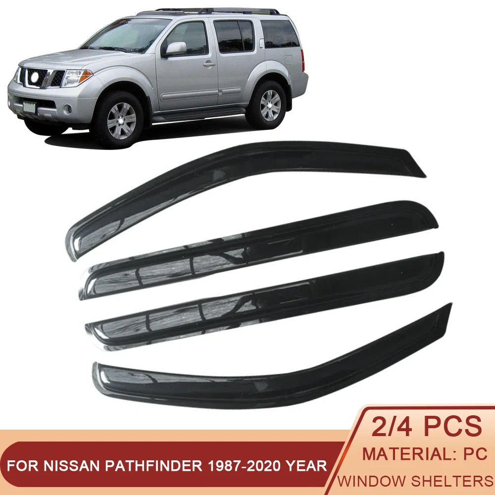 Car Window Wind Deflector For Nissan Pathfinder 1987-Side Window Wind Deflectors Rain Guard