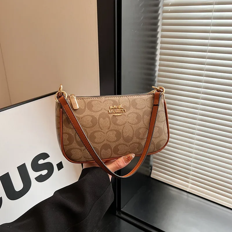 High-Grade Women's All-Match Shoulder Messenger Casual Personality Small Square Bag 2024 Fashion Underarm Handbag