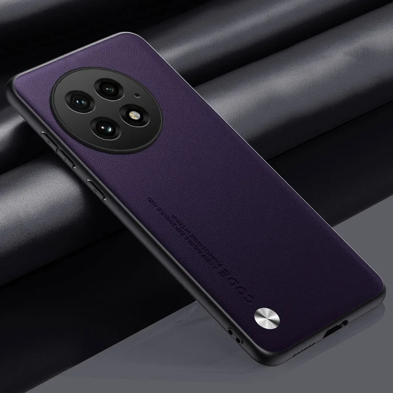 Leather Case with Soft Frame and Camera Protection