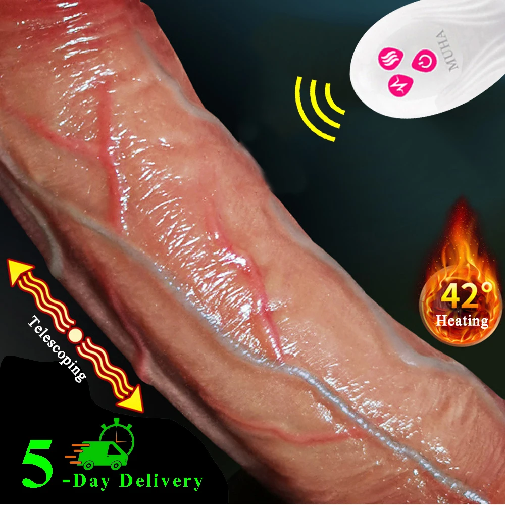 Remote Control Dildo Sex Tooys for Man Realistic Penis Telescoping Vibrators Vagina Anal Vibrator Sex Product for Women Toys