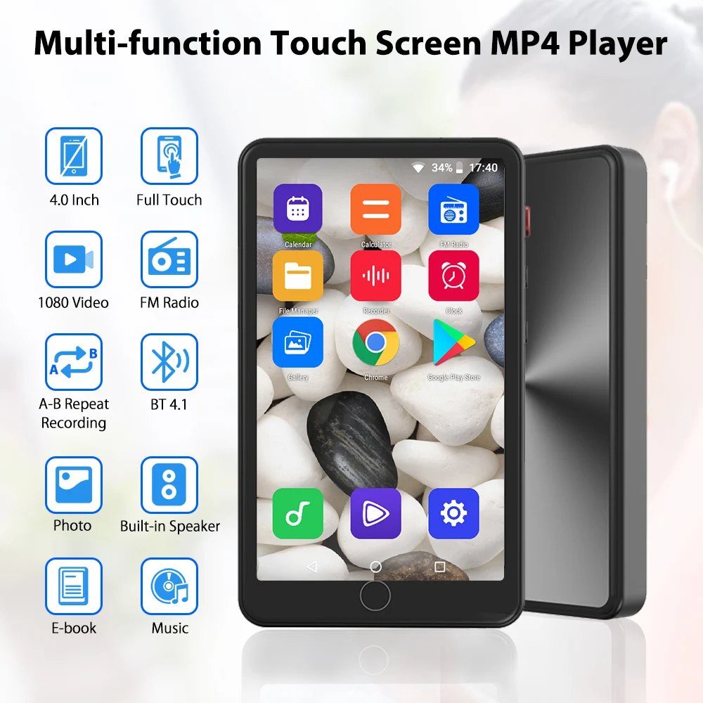 

Android Mp4 Player Wifi Bluetooth Mp3 Music Play Touch Screen Mp 4