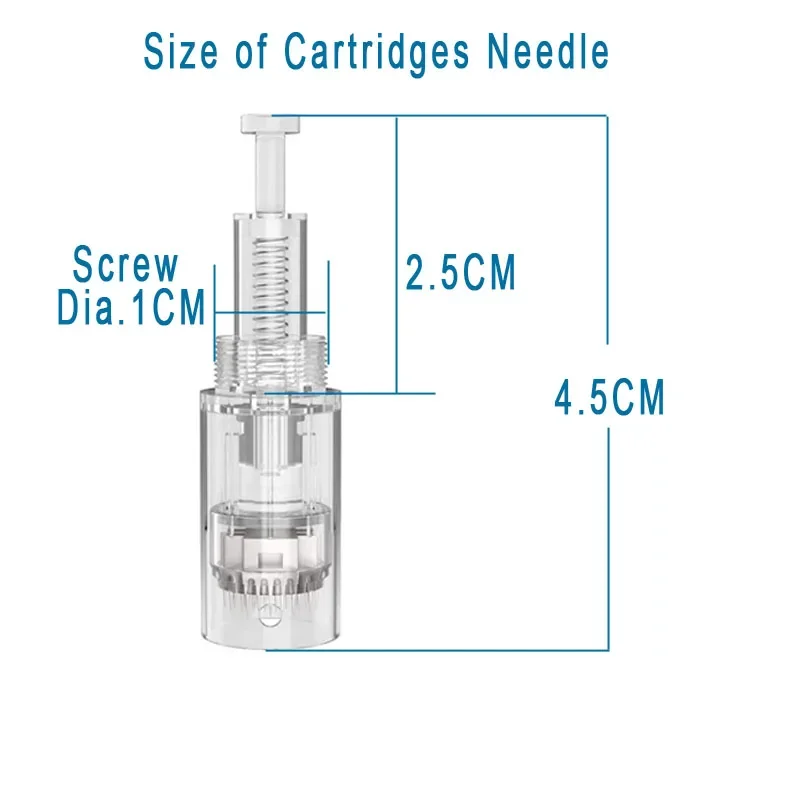 Microneedling Derma Pen 100/50/10pcs Needles Screw Slot Cartridge For Electric 9/ 12/ 24/ 36/ 42/ Nano Pin MTS Skin Care microneedling derma pen,microneedling needle cartridge,microneedling cartridge