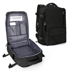 Versatile Waterproof 35L Travel Backpack - Ideal - Large (Black)