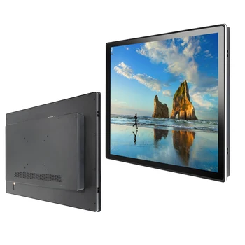 10 12 13.3 15 15.6 17 19 21.5 Inch Industrial Touch Panel All In One PC Mini Computer Capacitive Touch PC Wifi RS232 Com Win 10