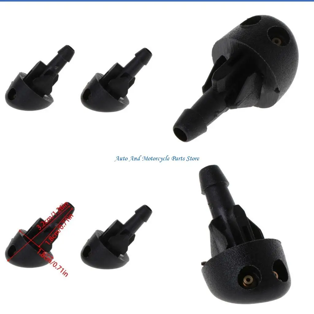 P9FD 2Pcs 앞 유리 와이퍼 노즐 Renault Clio MK2 7700413545 자동차 스타일링 자동 교체 부품 용 와셔 제트