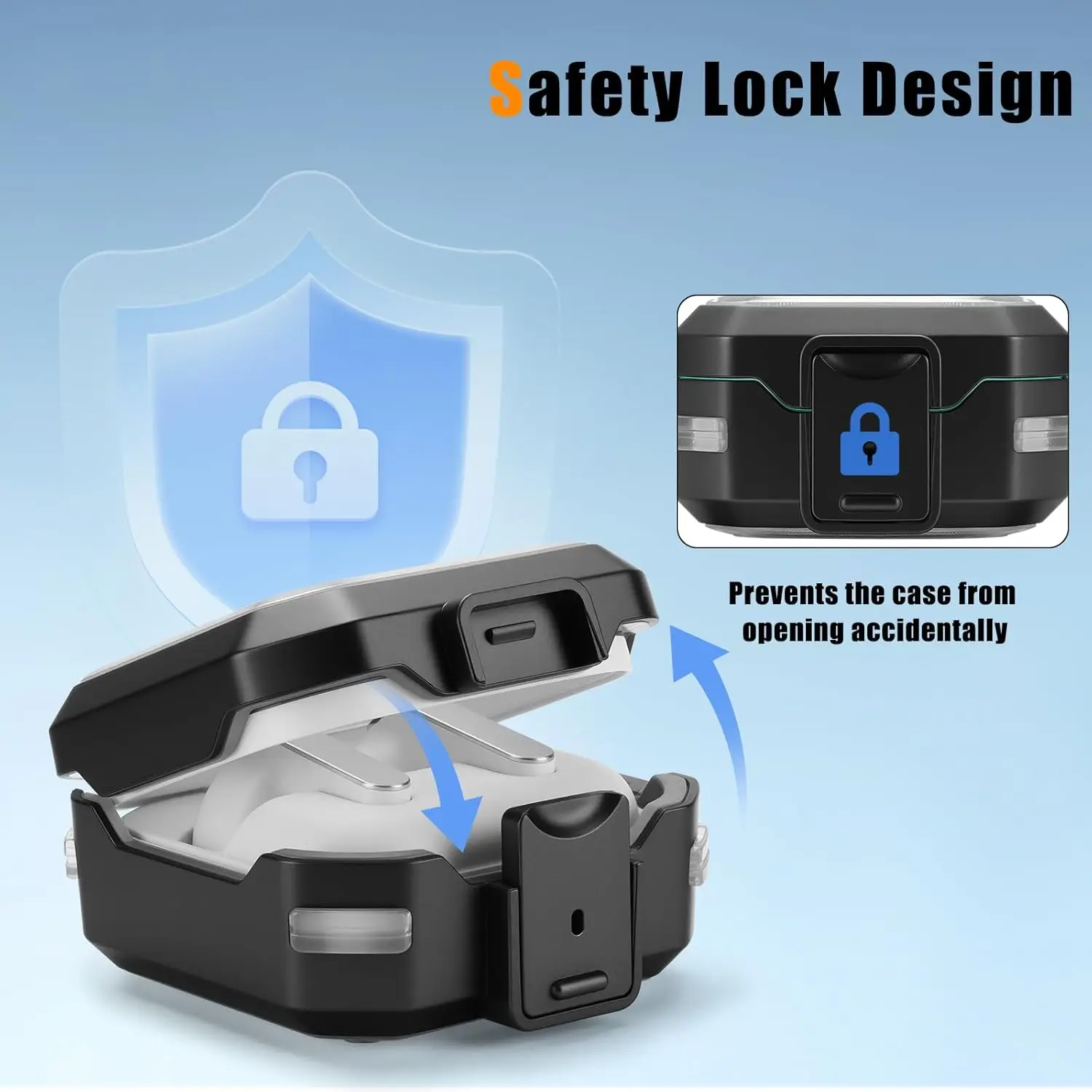 Transparent Safety Lock Full-Body Case