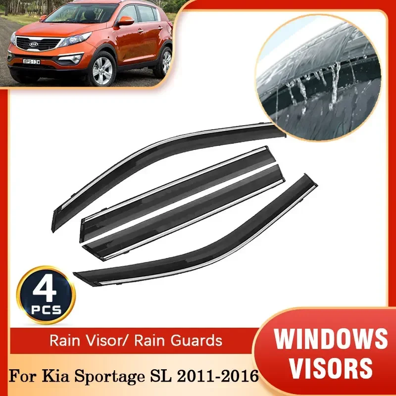 4xForKiaSportageSL201120122013201420152016CarRainWindow