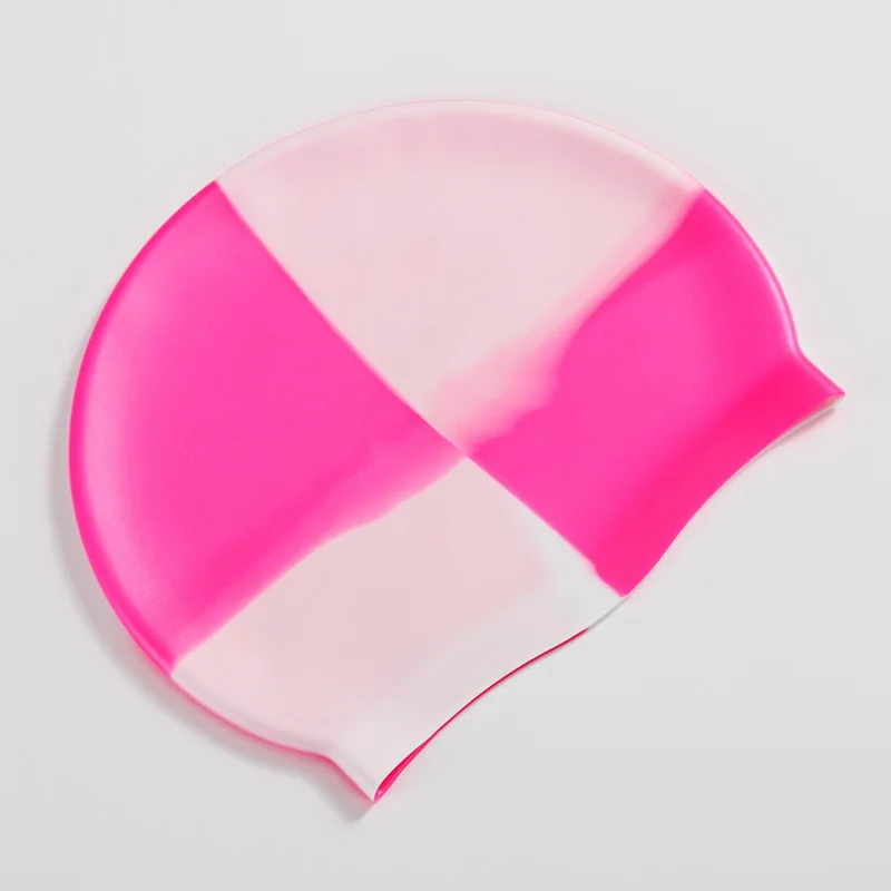 Pack De 2 Gorros De Natación De Silicona Con Protección Auditiva - Impermeables, Para Cabello Largo Y Corto