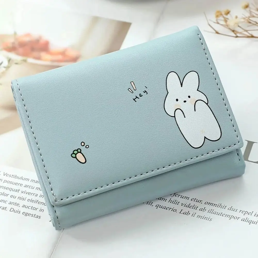 

Women Multiple Card Slots Folded Bag PU Leather Multi Card Pockets Card Holder Short Coin Purse Women Wallet Credit Card Clip
