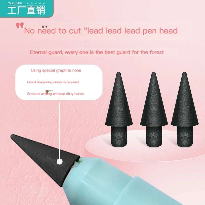 Writing Stationery HB Unlimited Writing Pencil No Ink Novelty Pen For Kids School 6Pcs drawing pencils writing stationery