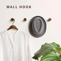 1/6 Vintage Walnut Clothes Hook, Suitable for Hanging Hats, Valentine's Day Gift, Multifunctional Wall Decoration 2