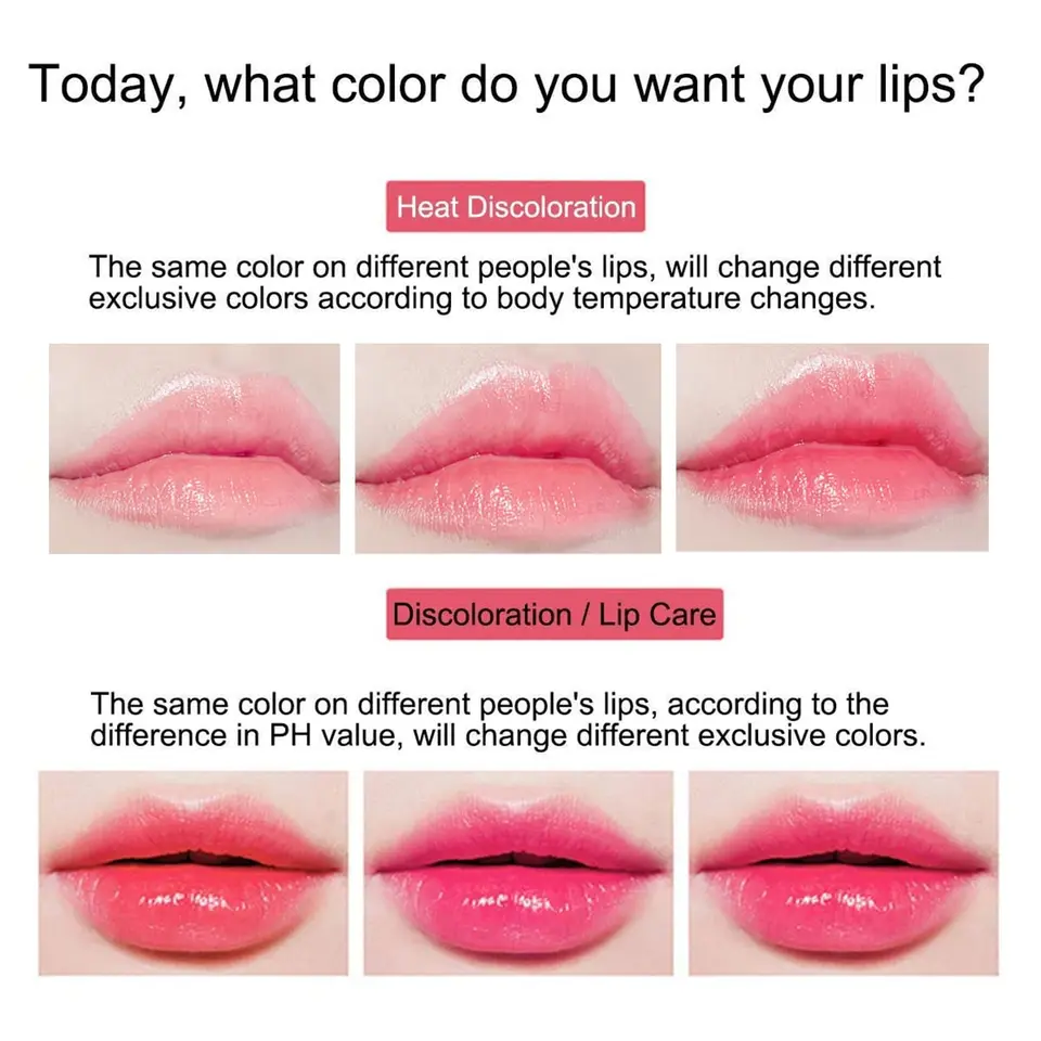2 Stück Aloe Vera Lippenstift, langanhaltender pflegender und aufpolsternder Balsam, feuchtigkeitsspendender, farbverändernder Gel-Lipgloss, Make-up_voghion.com