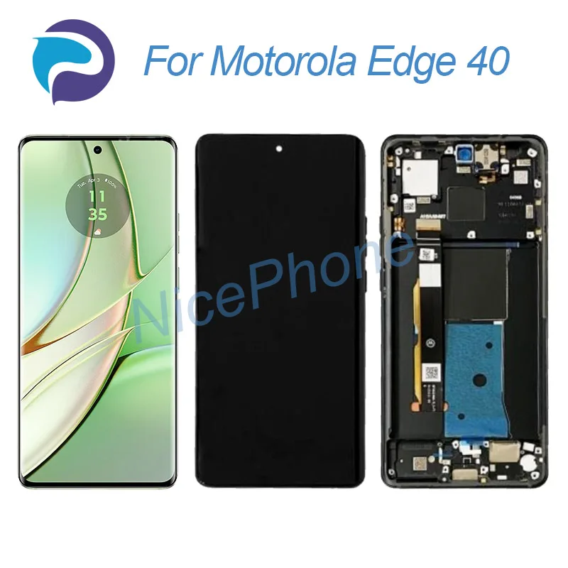 

ЖК-экран для Motorola Edge 40 + сенсорный дигитайзер дисплей 2400*1080 XT2303-2 для Moto Edge 40 ЖК-экран дисплей