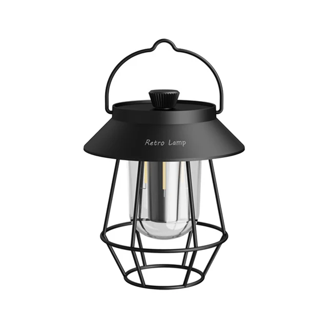 Camping Lanternes Vintage Camping Lamp DQ-308, USB Hanging camping