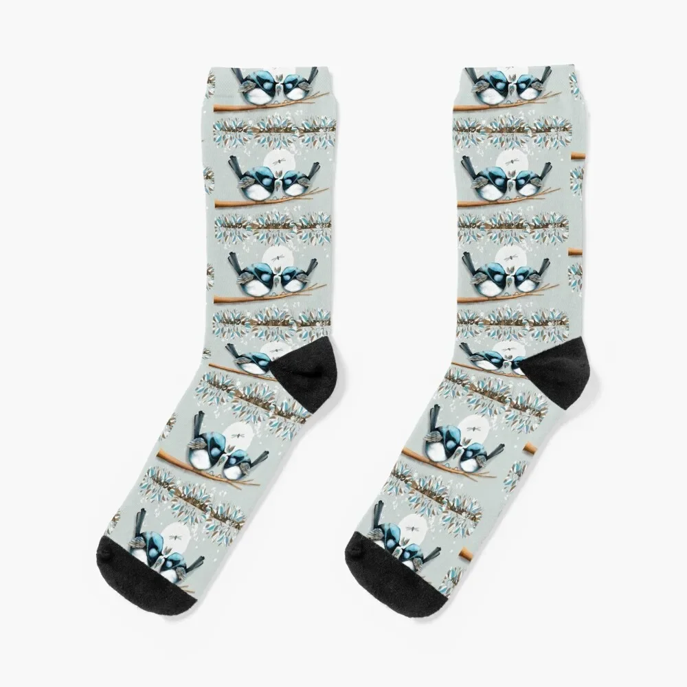 

Blue Fairywrens Socks golf tennis Socks Female Men's
