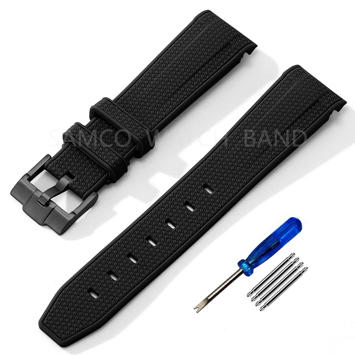 Premium Silicone Watch Strap - 20mm Rubber Replacement Band