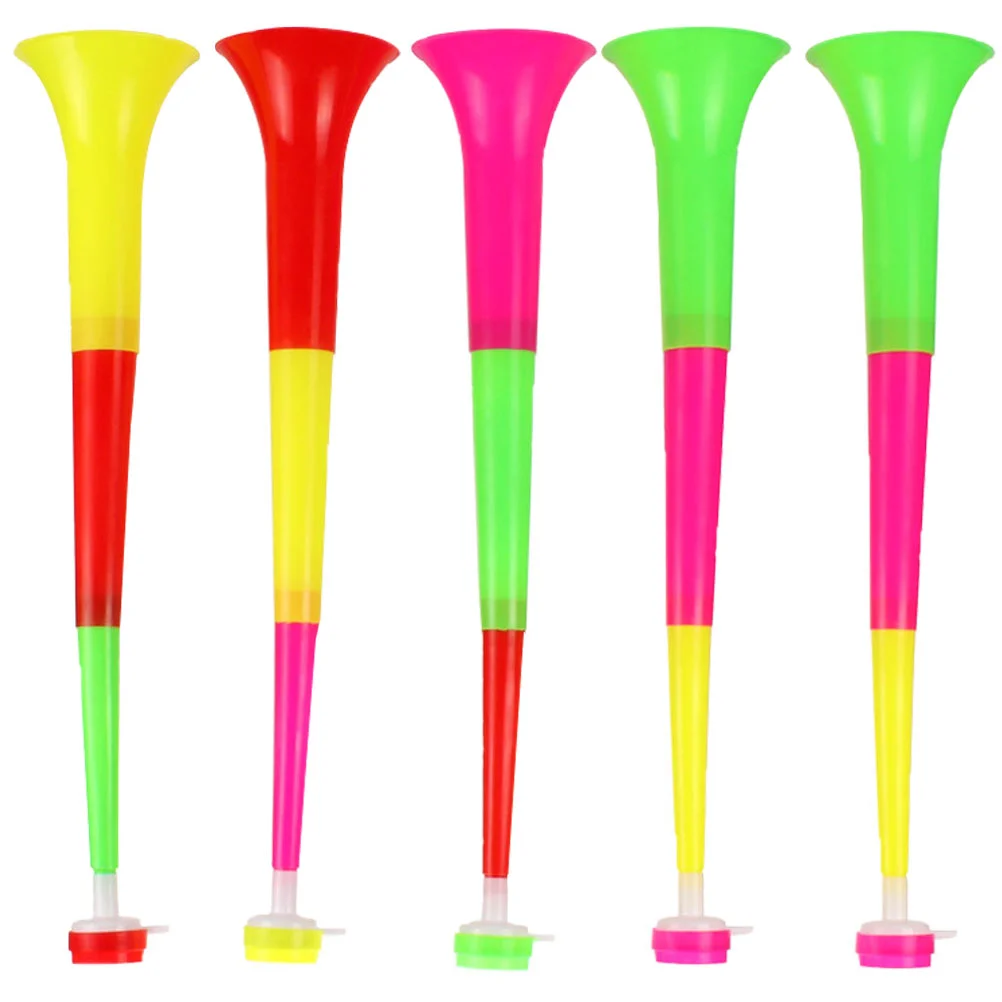 5 Pcs Children's Trumpet Musical Toys Telescopic Trumpets Football Party Horn Noise Makers Portable for Sporting Events Horns