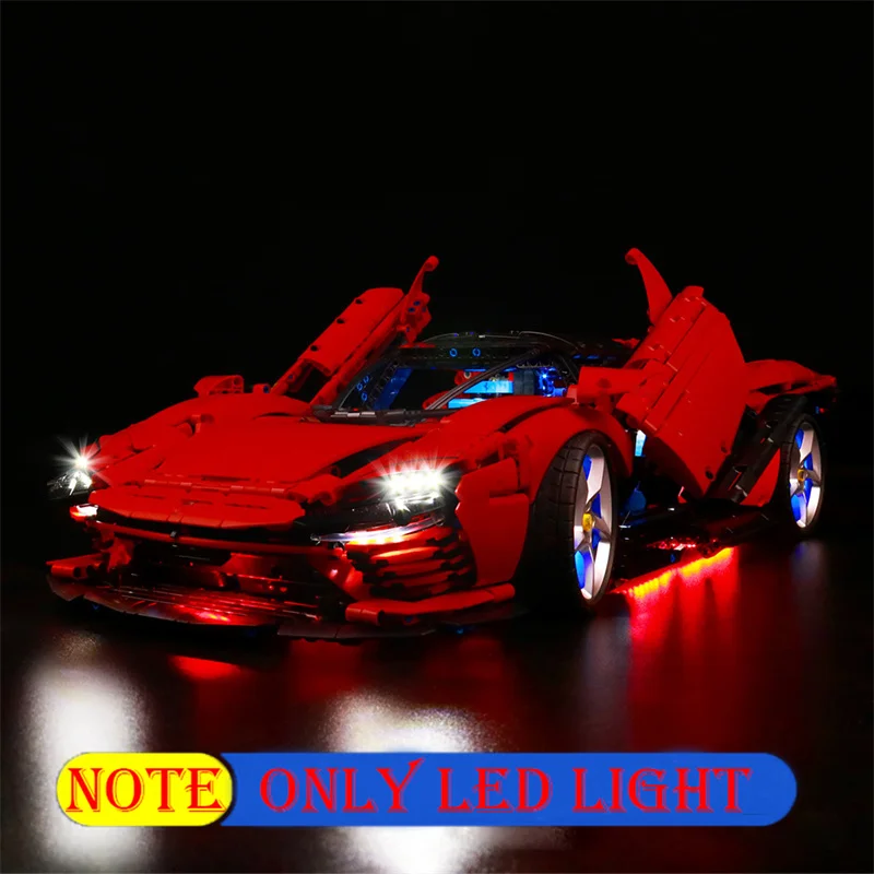 

Осветительный комплект для 42143 Daytona SP3 Technic City Ultimate Racing Car для взрослых не включает Строительные блоки (только светодиодный строительный комплект)