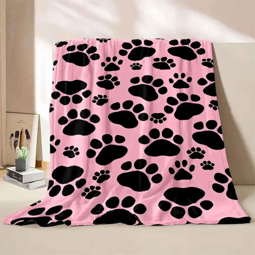 6 Sizes Cute Cartoon Cat Printed Believer Blanket Warm Soft and Comfortable Home Travel Blanket Office Sofa Blanket Play Mat 4