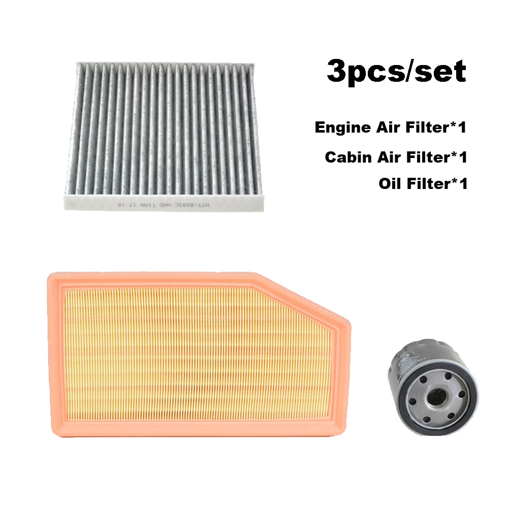 

3pcs Filter Set For TRUMPCHI GAC GS4 PLUS 2.0T 2021 2022 2023 Cabin AC Fresh Air Oil Filter Engine Spare Parts 2010005DRS0000