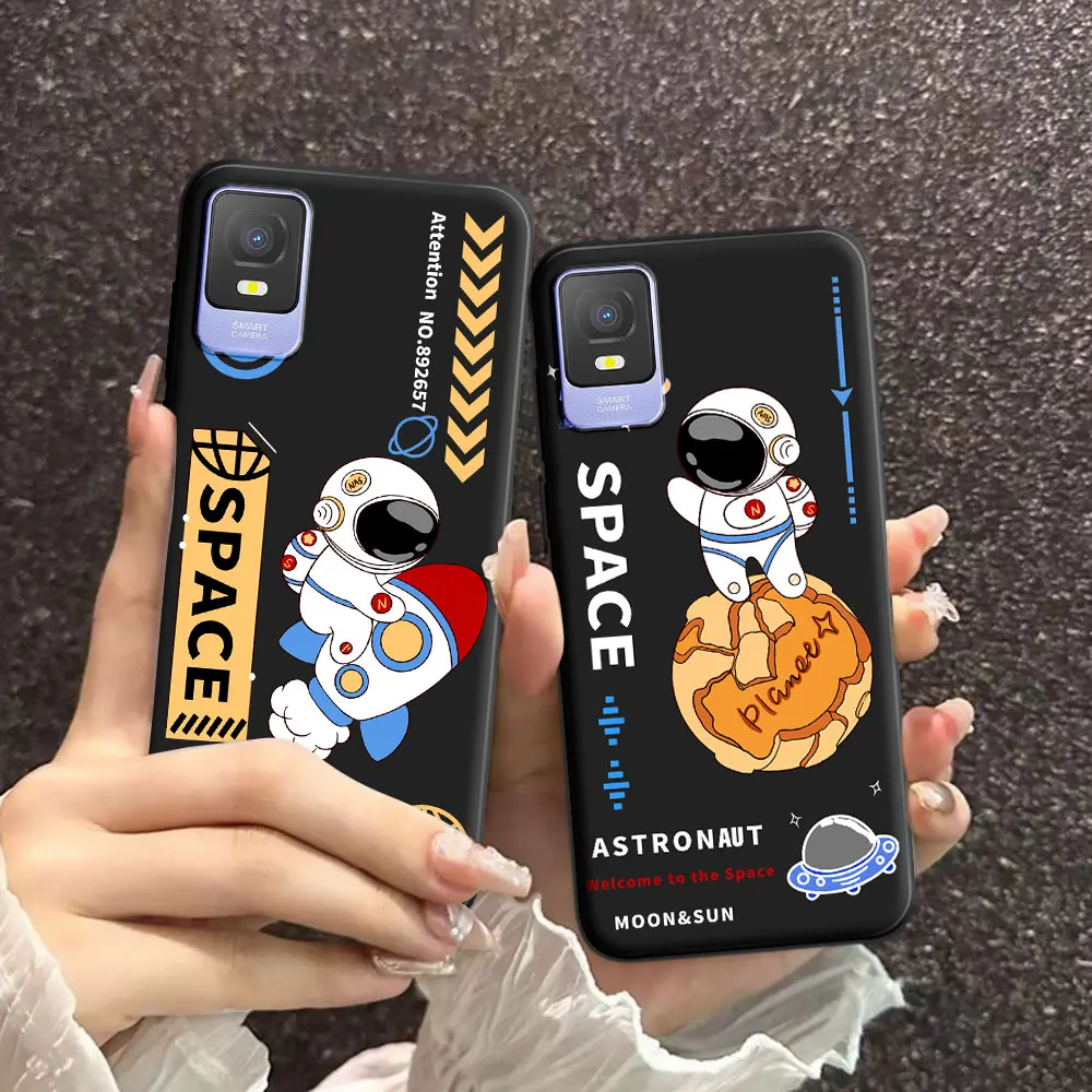 Cartoon Astronaut Soft Silicone TPU Phone Case - Lovely Back Cover Fashion s Shell