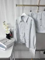 KONDALA Vintage Chic Women Jewels Suit Turn-down Collar Long Sleeve Blouse Straight Loose Shorts New Fashion 2025 Autumn Sets - Image 4