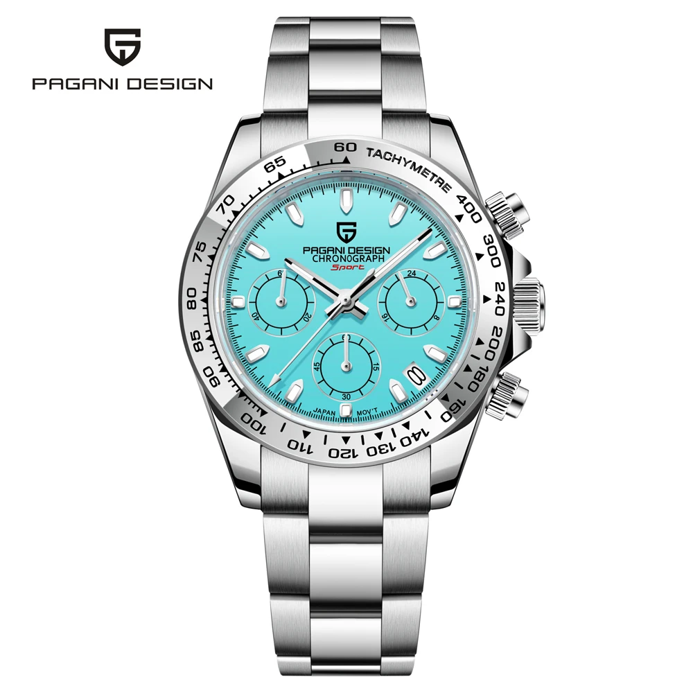 

PAGANI DESIGN Mens Watches Sports Chronograph Quartz Watch For Men VK63 Top Brand Luxury Waterproof Automatic Reloj Hombre 2023