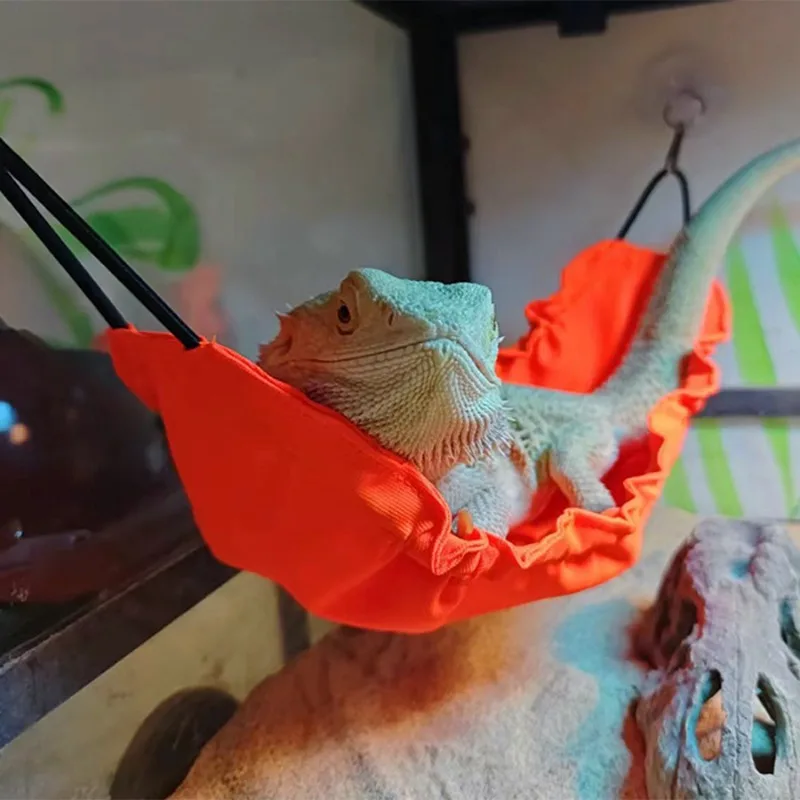 New Color-Changing Lizard Pet Hammock Swing Bed Hanging Chameleon Pet Swing Bed for Reptile Climbing Animals Supplies
