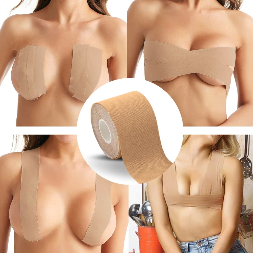 Boob Tape Bras For Women Adhesive Bra Nipple Pasties Covers Breast Lift Tape  Push Up Bralette Strapless Pad - AliExpress