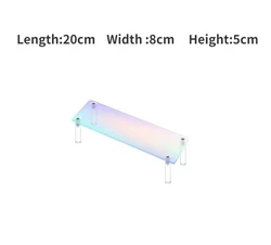 Multitier Iridescent Acrylic Display Stand for Collectibles and Decor (20cm 1 layer)