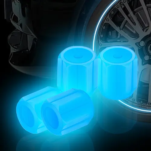 Luminous Tire Valve Caps 6 Colors Car Motorcycle Glowing Valve Cover Car Tire Wheel Hub Styling Tool Auto Accessories 4/8/20pcs - Image 2