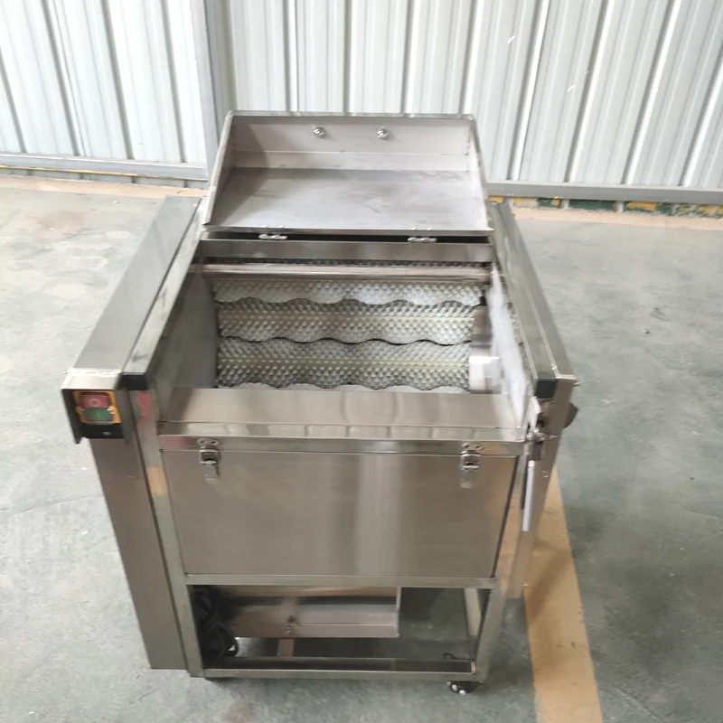 Potato Peeler Commercial Stainless Steel 220V Automatic Potato Peeling Machine Cleaning Machine Potato Cleaner 5