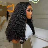 Perruques Lace Front 13x4 200% de densité, 40 pouces, en cheveux humains bouclés, avec dentelle HD transparente 13x4, en cheveux humains vierges brésiliens pré-épilés 3