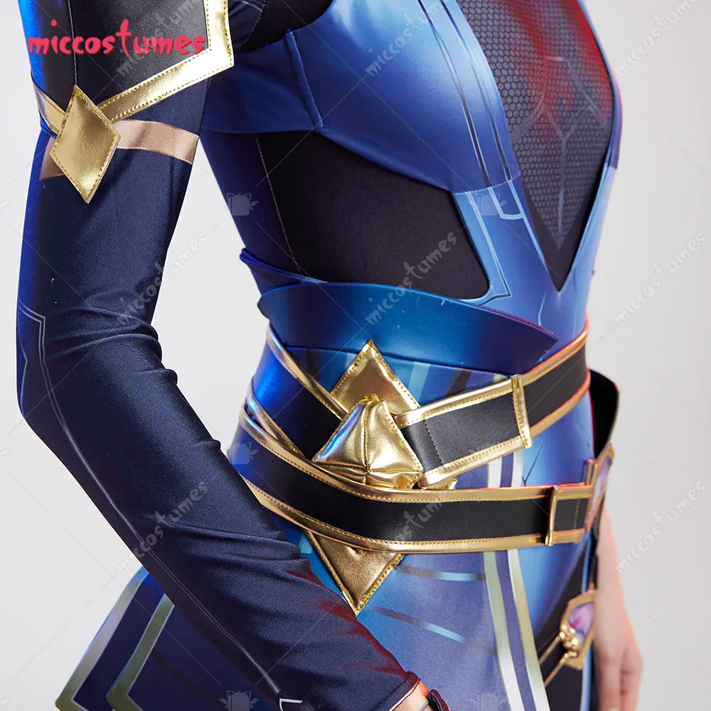 Frauen Reyna Bodysuit Cosplay Kostüm mit Hose und Ohrringen für Frauen Halloween Cosplay Kostüm 9