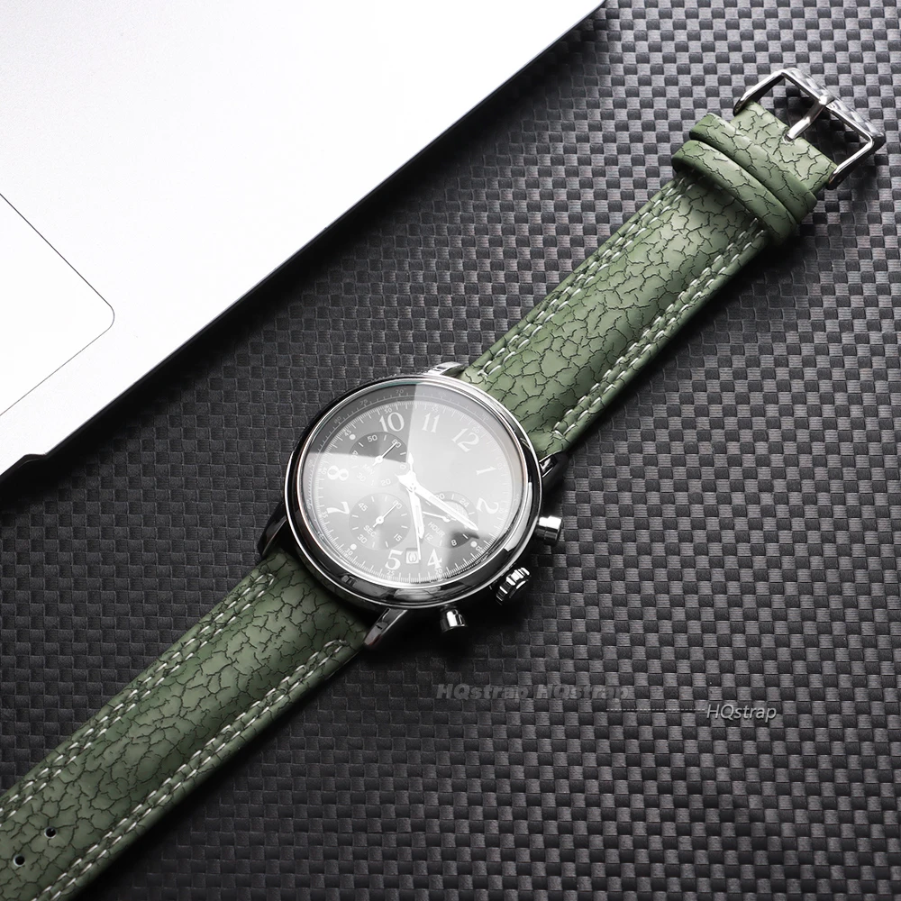 Elegant Handmade Leather Watch Band - Universal Business Replacement Strap